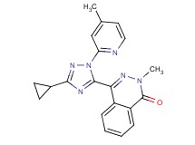 4-[3-cyclopropyl-1-(4-methylpyridin-2-yl)-1H-1,2,4-triazol-5-yl]-2-methylphthalazin-1(2H)-one