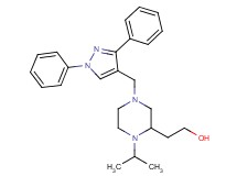 2-{4-[(1,3-diphenyl-1H-pyrazol-4-yl)methyl]-1-isopropyl-2-piperazinyl}ethanol