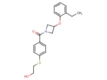 2-[(4-{[3-(2-ethylphenoxy)-1-azetidinyl]carbonyl}phenyl)thio]ethanol