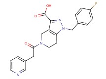 1-(4-fluorobenzyl)-5-(pyridin-3-ylacetyl)-4,5,6,7-tetrahydro-1H-pyrazolo[4,3-c]pyridine-3-carboxylic acid