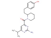 4-(2-{1-[(2-amino-6-isopropylpyrimidin-4-yl)carbonyl]piperidin-2-yl}ethyl)phenol