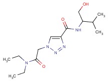 1-[2-(diethylamino)-2-oxoethyl]-N-[1-(hydroxymethyl)-2-methylpropyl]-1H-1,2,3-triazole-4-carboxamide