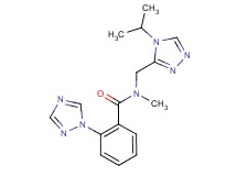 N-[(4-isopropyl-4H-1,2,4-triazol-3-yl)methyl]-N-methyl-2-(1H-1,2,4-triazol-1-yl)benzamide