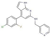 4-(4-chloro-2-fluorophenyl)-N-(pyridin-3-ylmethyl)-1H-pyrrolo[2,3-b]pyridin-6-amine