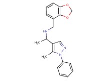 (1,3-benzodioxol-4-ylmethyl)[1-(5-methyl-1-phenyl-1H-pyrazol-4-yl)ethyl]amine