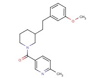 5-({3-[2-(3-methoxyphenyl)ethyl]-1-piperidinyl}carbonyl)-2-methylpyridine