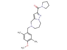 5-(4-methoxy-2,5-dimethylbenzyl)-2-(pyrrolidin-1-ylcarbonyl)-5,6,7,8-tetrahydro-4H-pyrazolo[1,5-a][1,4]diazepine