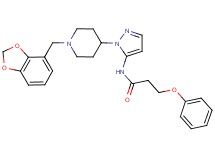 N-{1-[1-(1,3-benzodioxol-4-ylmethyl)-4-piperidinyl]-1H-pyrazol-5-yl}-3-phenoxypropanamide