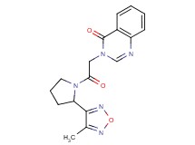 3-{2-[2-(4-methyl-1,2,5-oxadiazol-3-yl)-1-pyrrolidinyl]-2-oxoethyl}-4(3H)-quinazolinone