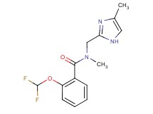 2-(difluoromethoxy)-N-methyl-N-[(4-methyl-1H-imidazol-2-yl)methyl]benzamide