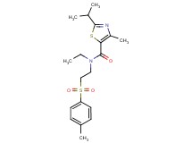 N-ethyl-2-isopropyl-4-methyl-N-{2-[(4-methylphenyl)sulfonyl]ethyl}-1,3-thiazole-5-carboxamide