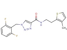 1-(2,6-difluorobenzyl)-N-[2-(3-methyl-2-thienyl)ethyl]-1H-1,2,3-triazole-4-carboxamide