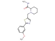1-{[2-(3-methoxyphenyl)-1,3-thiazol-5-yl]methyl}-N-methylpiperidine-2-carboxamide