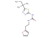 N-[5-(1,1-dimethylpropyl)-1,3,4-thiadiazol-2-yl]-N'-[2-(2-furyl)ethyl]urea