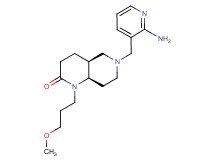 (4aS*,8aR*)-6-[(2-aminopyridin-3-yl)methyl]-1-(3-methoxypropyl)octahydro-1,6-naphthyridin-2(1H)-one