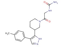 N-(2-{3-[4-(4-methylphenyl)-1H-pyrazol-5-yl]piperidin-1-yl}-2-oxoethyl)urea