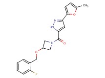 5-({3-[(2-fluorobenzyl)oxy]-1-azetidinyl}carbonyl)-3-(5-methyl-2-furyl)-1H-pyrazole