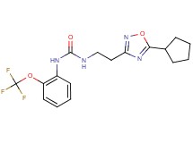 N-[2-(5-cyclopentyl-1,2,4-oxadiazol-3-yl)ethyl]-N'-[2-(trifluoromethoxy)phenyl]urea