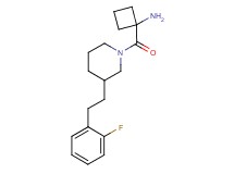 [1-({3-[2-(2-fluorophenyl)ethyl]-1-piperidinyl}carbonyl)cyclobutyl]amine hydrochloride