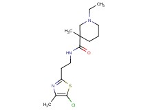 N-[2-(5-chloro-4-methyl-1,3-thiazol-2-yl)ethyl]-1-ethyl-3-methyl-3-piperidinecarboxamide