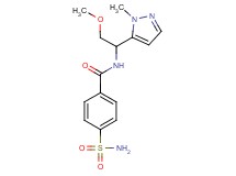 4-(aminosulfonyl)-N-[2-methoxy-1-(1-methyl-1H-pyrazol-5-yl)ethyl]benzamide