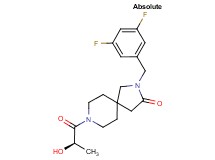 2-(3,5-difluorobenzyl)-8-[(2R)-2-hydroxypropanoyl]-2,8-diazaspiro[4.5]decan-3-one
