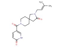 2-(3-methyl-2-buten-1-yl)-8-[(6-oxo-1,6-dihydro-3-pyridinyl)carbonyl]-2,8-diazaspiro[4.5]decan-3-one