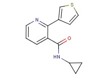 N-cyclopropyl-2-(3-thienyl)nicotinamide