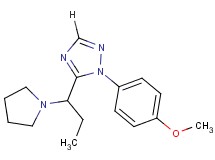 1-(4-methoxyphenyl)-5-(1-pyrrolidin-1-ylpropyl)-1H-1,2,4-triazole
