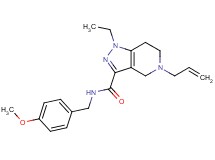 5-allyl-1-ethyl-N-(4-methoxybenzyl)-4,5,6,7-tetrahydro-1H-pyrazolo[4,3-c]pyridine-3-carboxamide