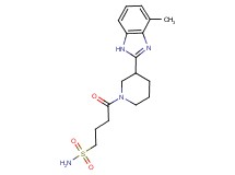 4-[3-(4-methyl-1H-benzimidazol-2-yl)-1-piperidinyl]-4-oxo-1-butanesulfonamide