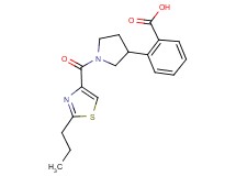 2-{1-[(2-propyl-1,3-thiazol-4-yl)carbonyl]-3-pyrrolidinyl}benzoic acid