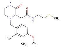 2-[1-(4-methoxy-2,3-dimethylbenzyl)-3-oxo-2-piperazinyl]-N-[2-(methylthio)ethyl]acetamide
