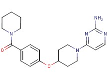4-{4-[4-(piperidin-1-ylcarbonyl)phenoxy]piperidin-1-yl}pyrimidin-2-amine