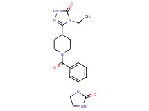 4-ethyl-5-{1-[3-(2-oxoimidazolidin-1-yl)benzoyl]piperidin-4-yl}-2,4-dihydro-3H-1,2,4-triazol-3-one
