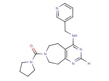 N-(pyridin-3-ylmethyl)-7-(pyrrolidin-1-ylcarbonyl)-6,7,8,9-tetrahydro-5H-pyrimido[4,5-d]azepin-4-amine
