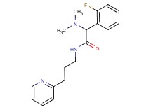 2-(dimethylamino)-2-(2-fluorophenyl)-N-[3-(2-pyridinyl)propyl]acetamide