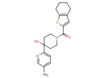 4-(5-methyl-2-pyridinyl)-1-(4,5,6,7-tetrahydro-1-benzothien-2-ylcarbonyl)-4-piperidinol