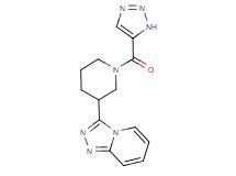 3-[1-(1H-1,2,3-triazol-5-ylcarbonyl)-3-piperidinyl][1,2,4]triazolo[4,3-a]pyridine