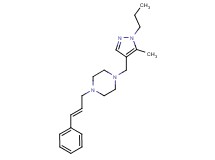 1-[(5-methyl-1-propyl-1H-pyrazol-4-yl)methyl]-4-[(2E)-3-phenylprop-2-en-1-yl]piperazine