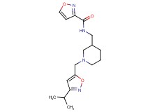 N-({1-[(3-isopropylisoxazol-5-yl)methyl]piperidin-3-yl}methyl)isoxazole-3-carboxamide