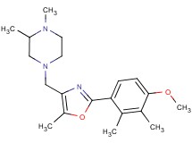 4-{[2-(4-methoxy-2,3-dimethylphenyl)-5-methyl-1,3-oxazol-4-yl]methyl}-1,2-dimethylpiperazine