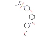 4-(4-{[3-(methoxymethyl)-1-piperidinyl]carbonyl}phenoxy)-N,N-dimethyl-1-piperidinesulfonamide