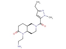 rel-(4aS,8aR)-1-(2-aminoethyl)-6-[(3-ethyl-1-methyl-1H-pyrazol-5-yl)carbonyl]octahydro-1,6-naphthyridin-2(1H)-one hydrochloride