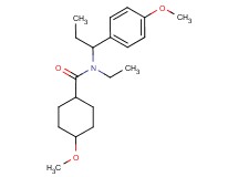 N-ethyl-4-methoxy-N-[1-(4-methoxyphenyl)propyl]cyclohexanecarboxamide