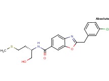 2-(3-chlorobenzyl)-N-[(1S)-1-(hydroxymethyl)-3-(methylthio)propyl]-1,3-benzoxazole-6-carboxamide