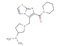 N,N-dimethyl-1-{[6-(piperidin-1-ylcarbonyl)imidazo[2,1-b][1,3]thiazol-5-yl]methyl}pyrrolidin-3-amine