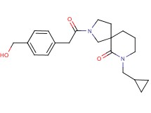 7-(cyclopropylmethyl)-2-{[4-(hydroxymethyl)phenyl]acetyl}-2,7-diazaspiro[4.5]decan-6-one