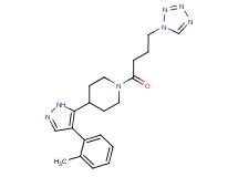 4-[4-(2-methylphenyl)-1H-pyrazol-5-yl]-1-[4-(1H-tetrazol-1-yl)butanoyl]piperidine