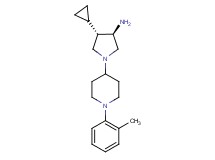 rel-(3R,4S)-4-cyclopropyl-1-[1-(2-methylphenyl)-4-piperidinyl]-3-pyrrolidinamine dihydrochloride